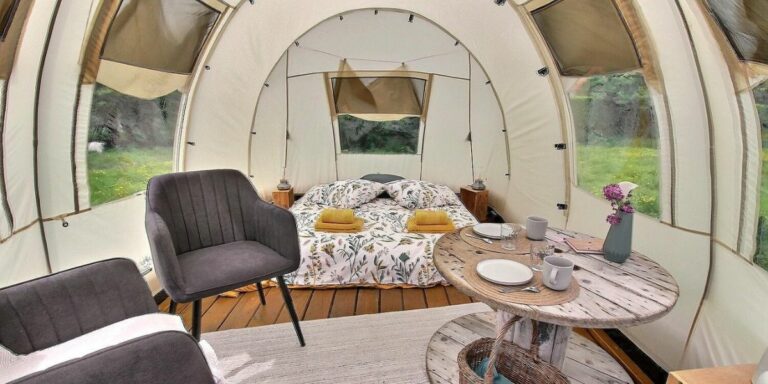 Chambre d'hôtes insolite : tente lodge