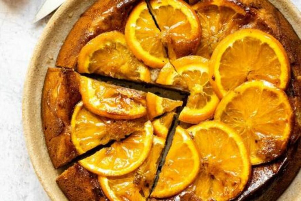 gâteau renversé à l'orange
